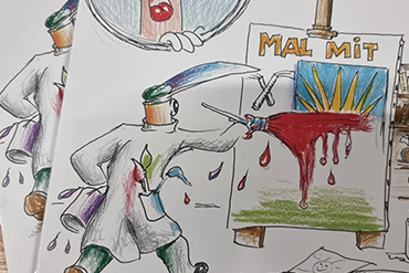 Hacki malt ein Bild - male mit!